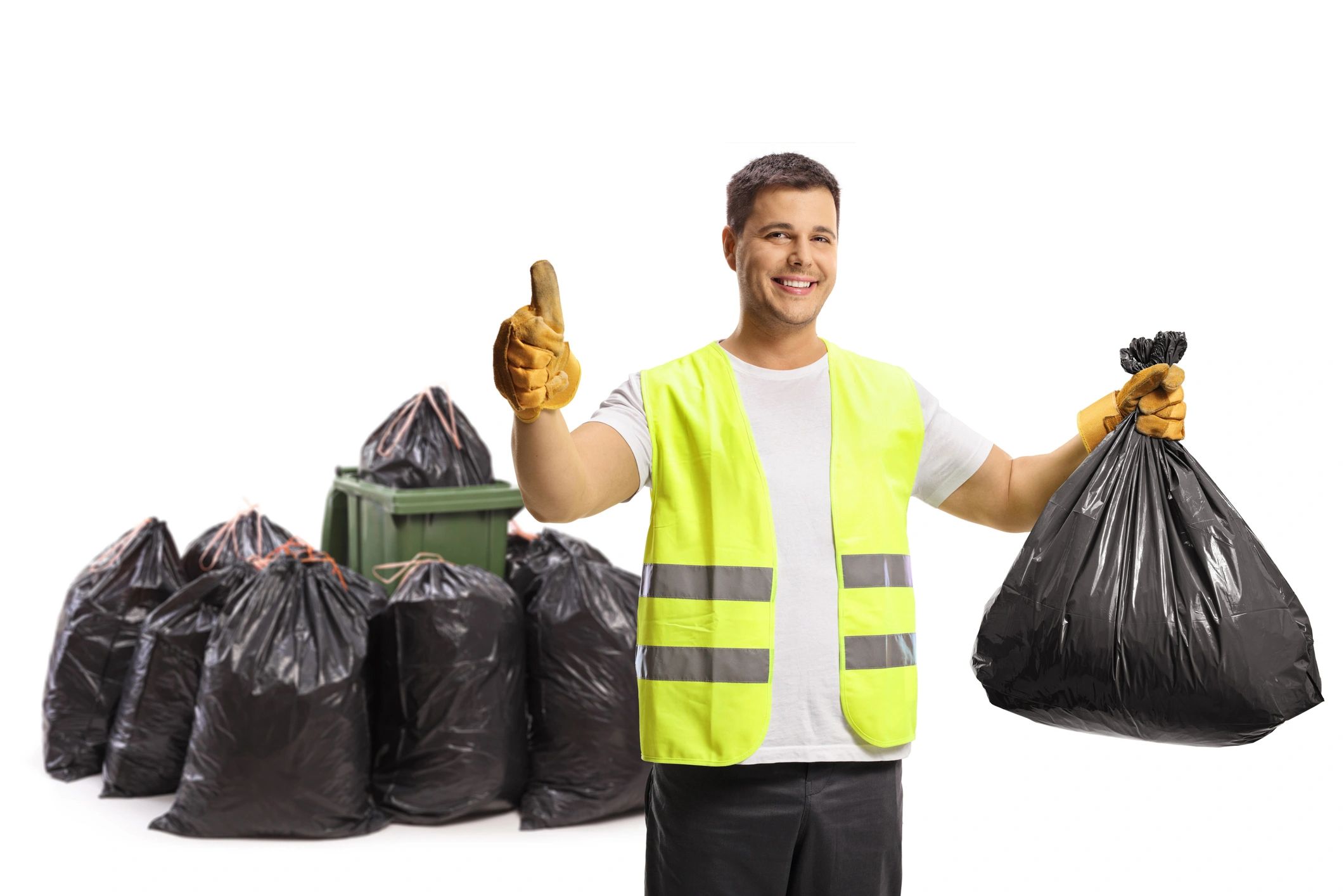 happy junk removal customer