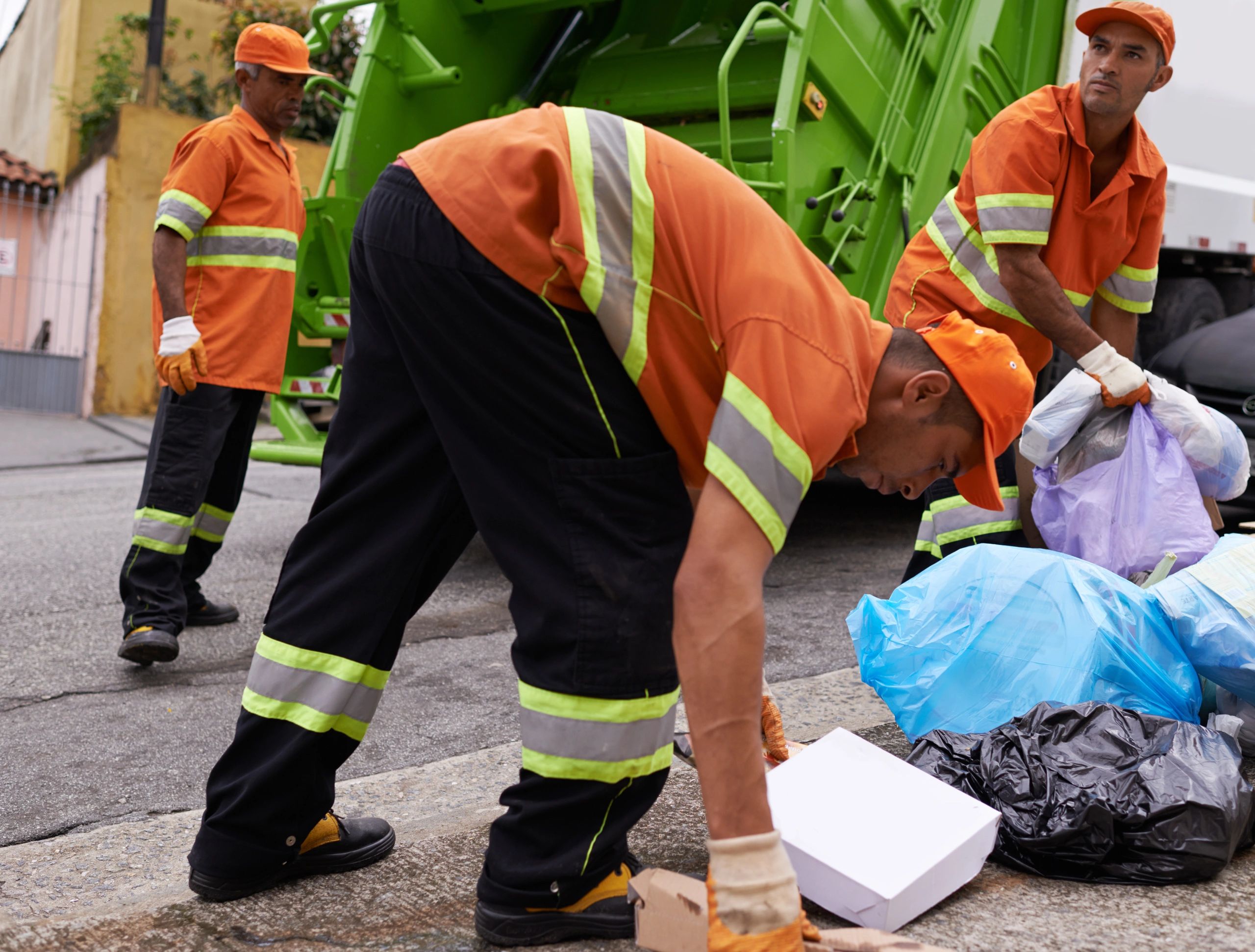 junk removal team in action